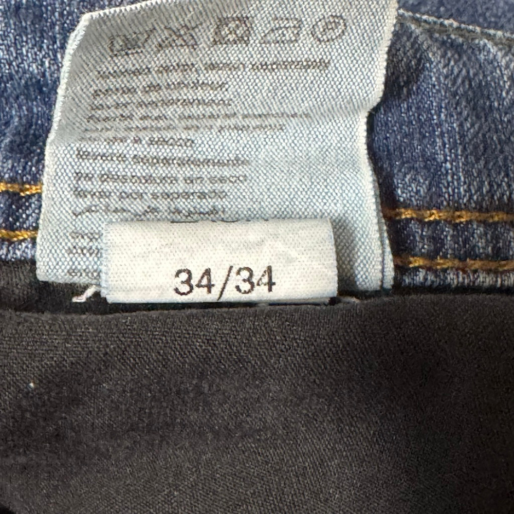Mavi Jeans Men's 34x34 Blue Medium Wash Straight Slim Denim Classic Fit - Picture 13 of 13
